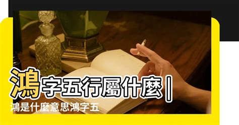 鴻字五行|鴻字五行揭秘：誰的姓名最旺財？